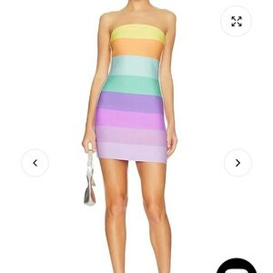 Susana Monaco - Rainbow Badage Mini Tube Dress